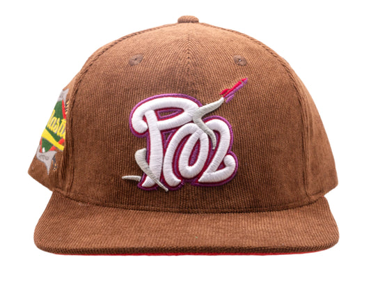 Corduroy Signature Logo Hat (Brown)