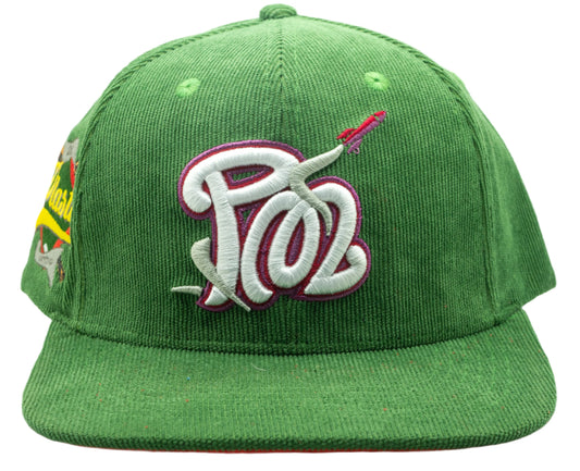 Corduroy Signature Logo Hat (Green)